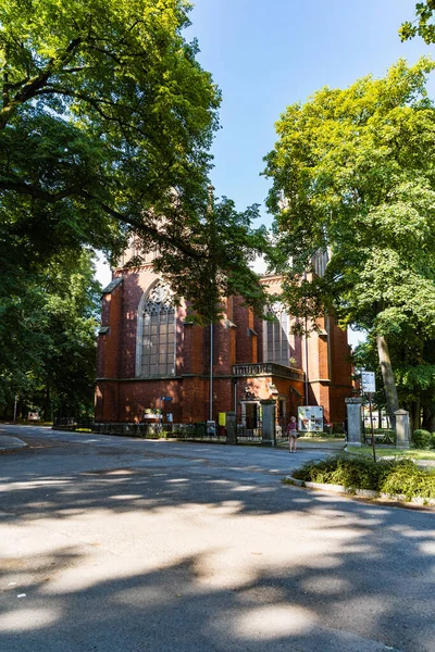 Kamieniec Zabkowicki Polsko Červen 2021 Bývalý Evangelický Kostel Vedle Zámeckého — Stock fotografie