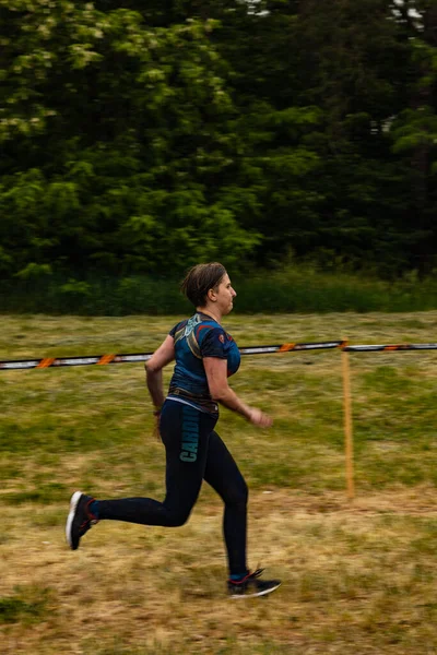 Poznan Polônia Junho 2021 Curso Obstáculos Extremo Duro Corrida Sobrevivência — Fotografia de Stock