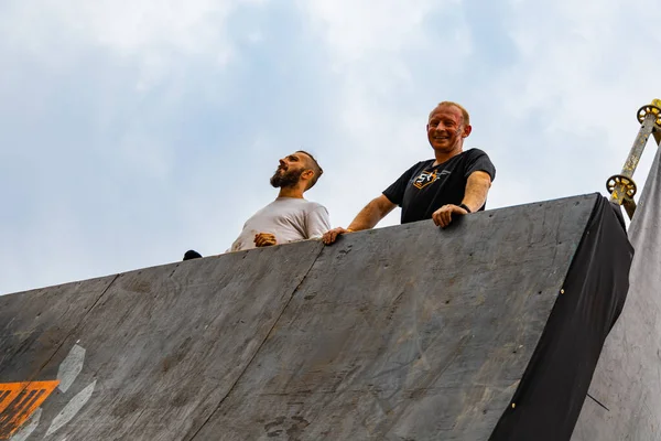 Poznan Polônia Junho 2021 Curso Obstáculos Extremo Duro Corrida Sobrevivência — Fotografia de Stock