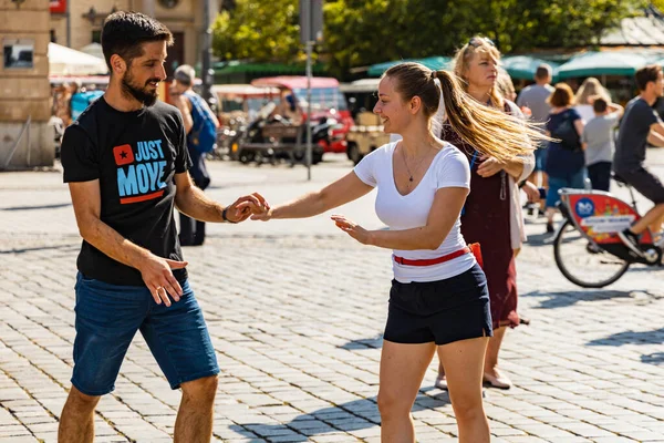 Wroclaw Poland July 2021 Rueda Casino Open Event Market Square — 图库照片