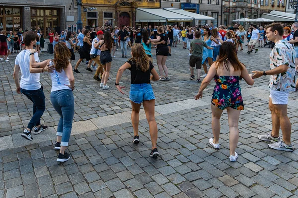 Wroclaw Poland July 2021 Rueda Casino Open Event Market Square — Foto de Stock