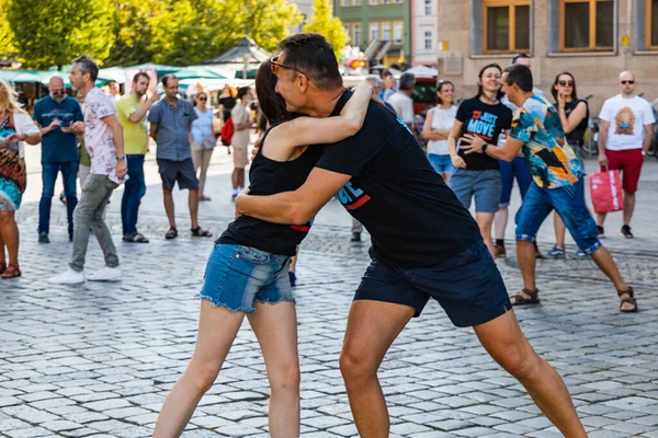 Wroclaw Poland July 2021 Rueda Casino Open Event Market Square — 图库照片