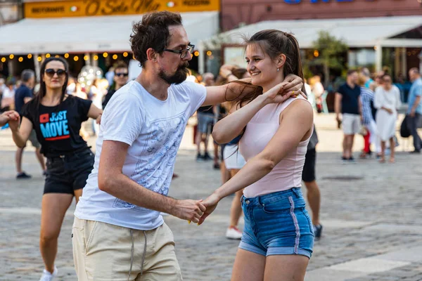 Wroclaw Polônia Julho 2021 Rueda Casino Evento Aberto Praça Mercado — Fotografia de Stock