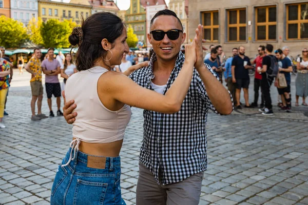 Wroclaw Poland July 2021 Rueda Casino Open Event Market Square — 图库照片