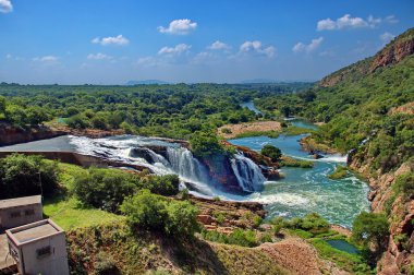 Waterfall in Crocodile river South Africa clipart