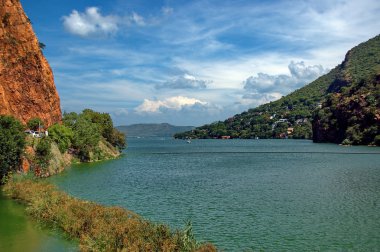 Dam lake Hartbeespoortdam.