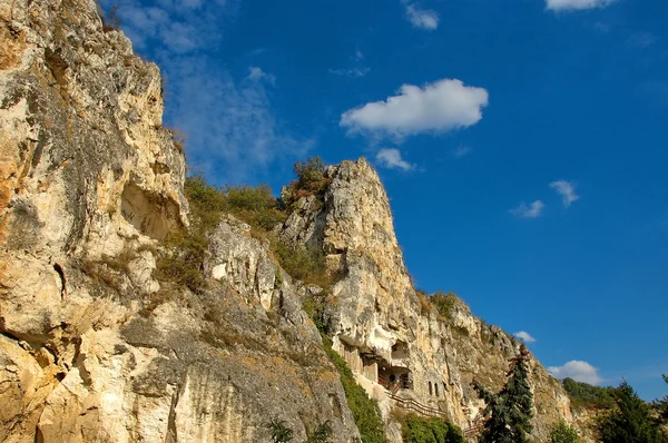 The rock monastery "St Dimitrii of Basarbovo" — Stock Photo, Image