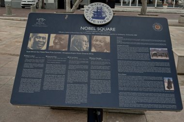 Nobel Square at Waterfront in Cape Town clipart