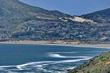 Chapman'ın zirve sürücü. Hout bay kıyı şeridi.