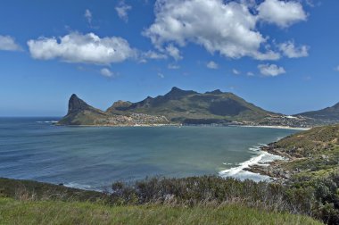 Chapman'ın zirve sürücü. Hout bay kıyı şeridi.