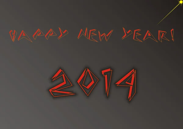Happy new year greeting for 2014 — Stock Photo, Image