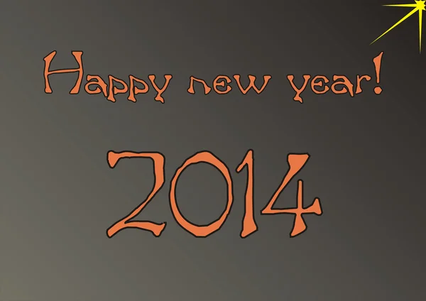 Happy new year greeting for 2014 — Stock Photo, Image