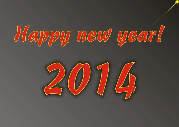 Happy new year greeting for 2014 — Stock Photo, Image