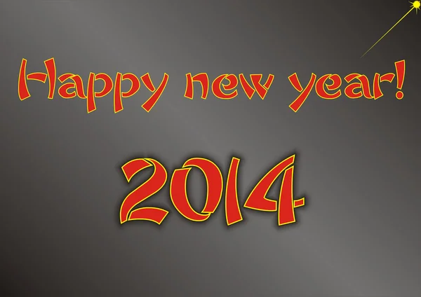 З Новим роком привітання 2014 року — стокове фото