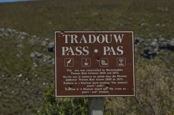 Passe Tradouw em capa ocidental — Fotografia de Stock
