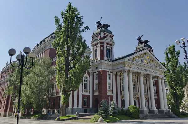 O edifício do teatro público "Ivan Vazov " — Fotografia de Stock