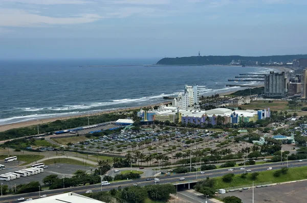 Seaside above view to Durban coast — Stock Photo, Image