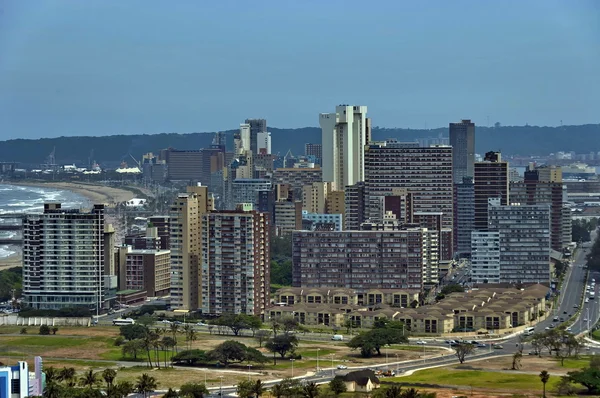 Above view to Durban cityscape — Stock Photo, Image