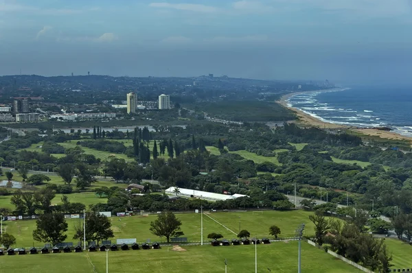 Seaside above view to Durban coast — Stock Photo, Image