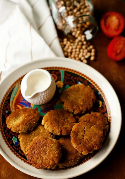 Chickpeas patties — Stock Photo, Image