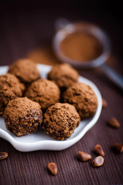 Chocolate truffles — Stock Photo, Image