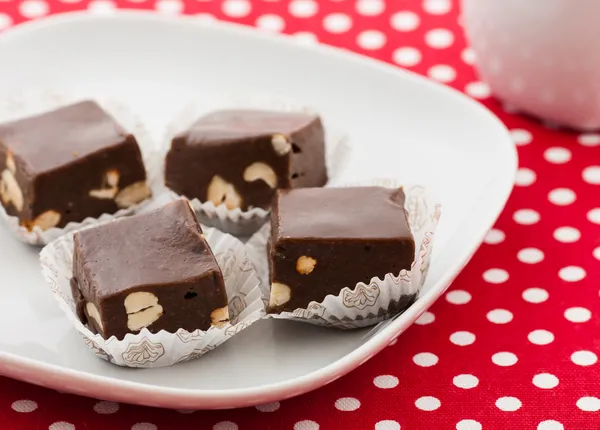 Zelfgemaakte chocolade — Stockfoto