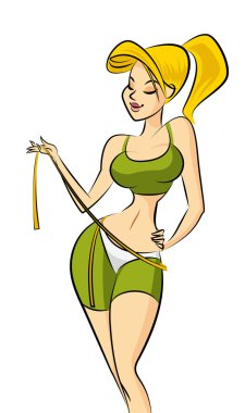 Woman fitness clipart