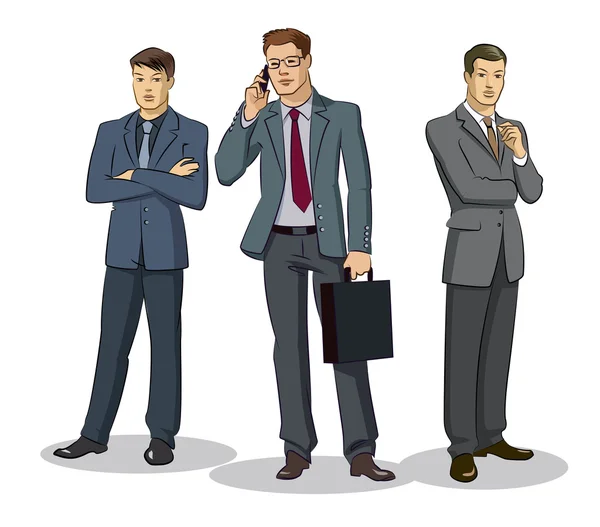 Businessman group standing — Stock Vector