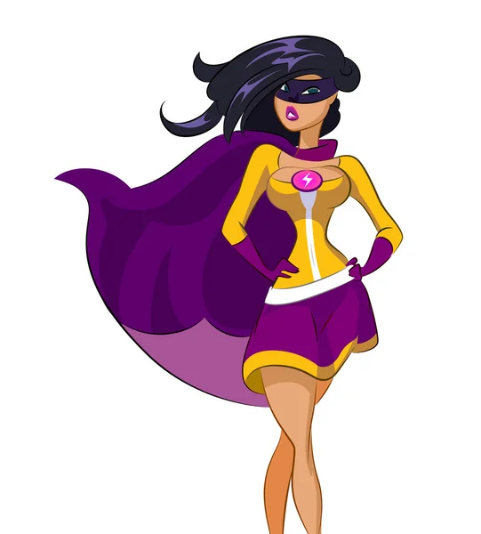 Woman super hero — Stock Vector