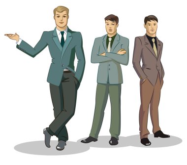 iş adamı grubu ayakta