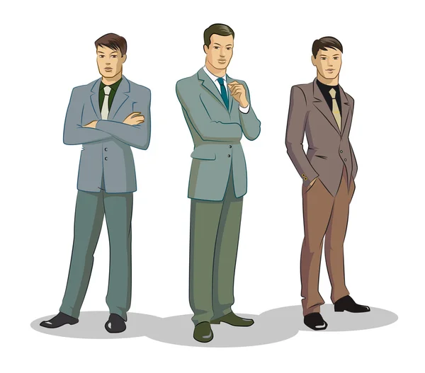 Businessman group standing — Stock Vector