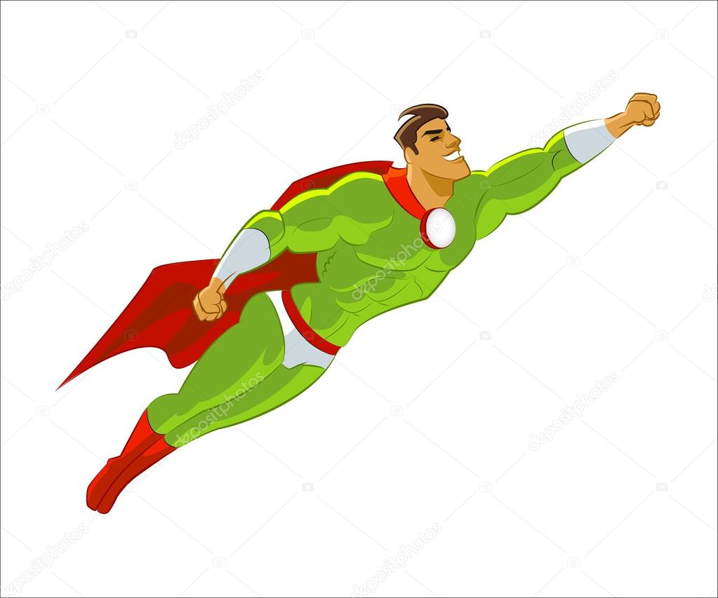 Superhero flying