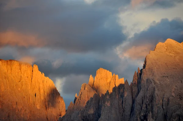 Dolomites'in Sunset