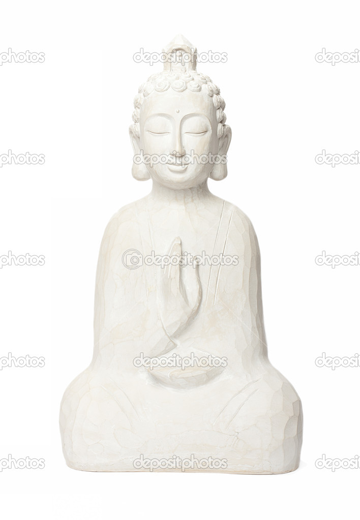 Budha isolated on white