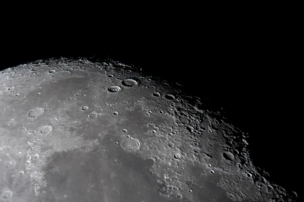 Cráteres lunares — Foto de Stock