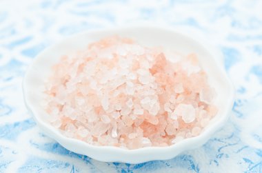 pembe Himalaya tuz yatay