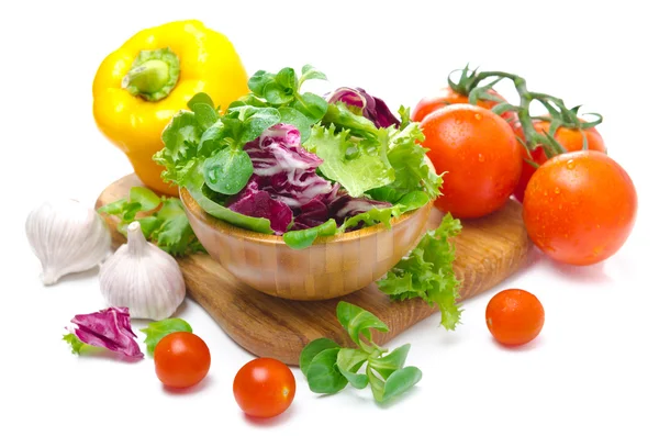 Assorted fresh vegetables isolated on white — Stock Photo, Image