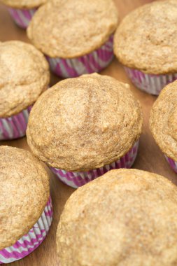 tam buğday unu, seçici odak muffins