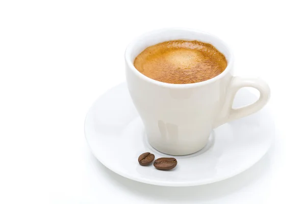 Xícara de café preto, isolado — Fotografia de Stock