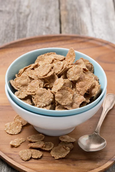 Cereal flakes in a bowl — Stock Photo, Image