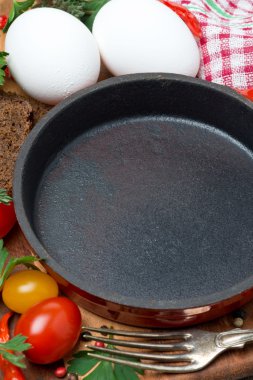 Konsept fotoğraf - kızarmış yumurta için malzemeler