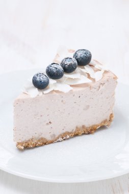 yaban mersini ve Hindistan cevizi cheesecake, dikey
