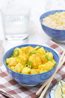 limon ve nane, dikey sebze köri