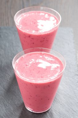 Berry güler yüzlü bir cam, üstten görünüm