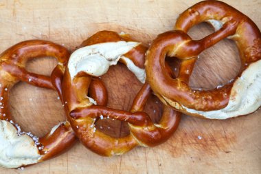 Fresh pretzel from German Oktoberfest clipart