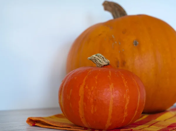 Großer orangefarbener Kürbis für Halloween — Stockfoto