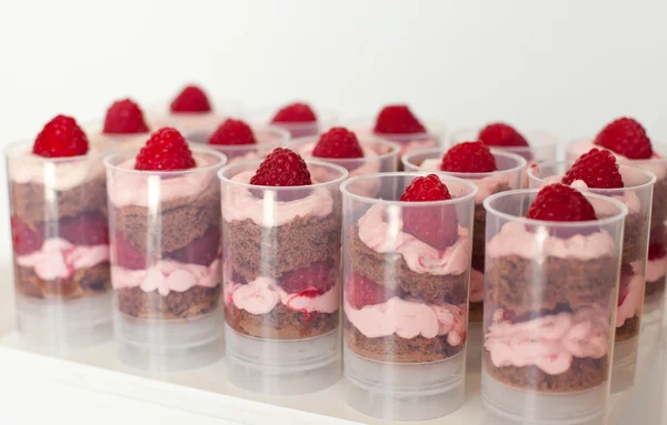 Push up cake pop with raspberry and chocolate — Stock Photo, Image