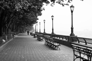 sisli gün New york sahilinde