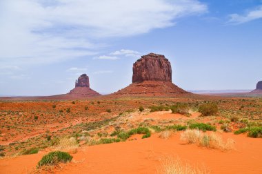 Utah, ABD 'deki Anıt Vadisi' nin eşsiz manzarası.