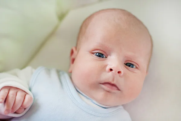 Adorable baby boy with blue eyes — Stock Photo, Image